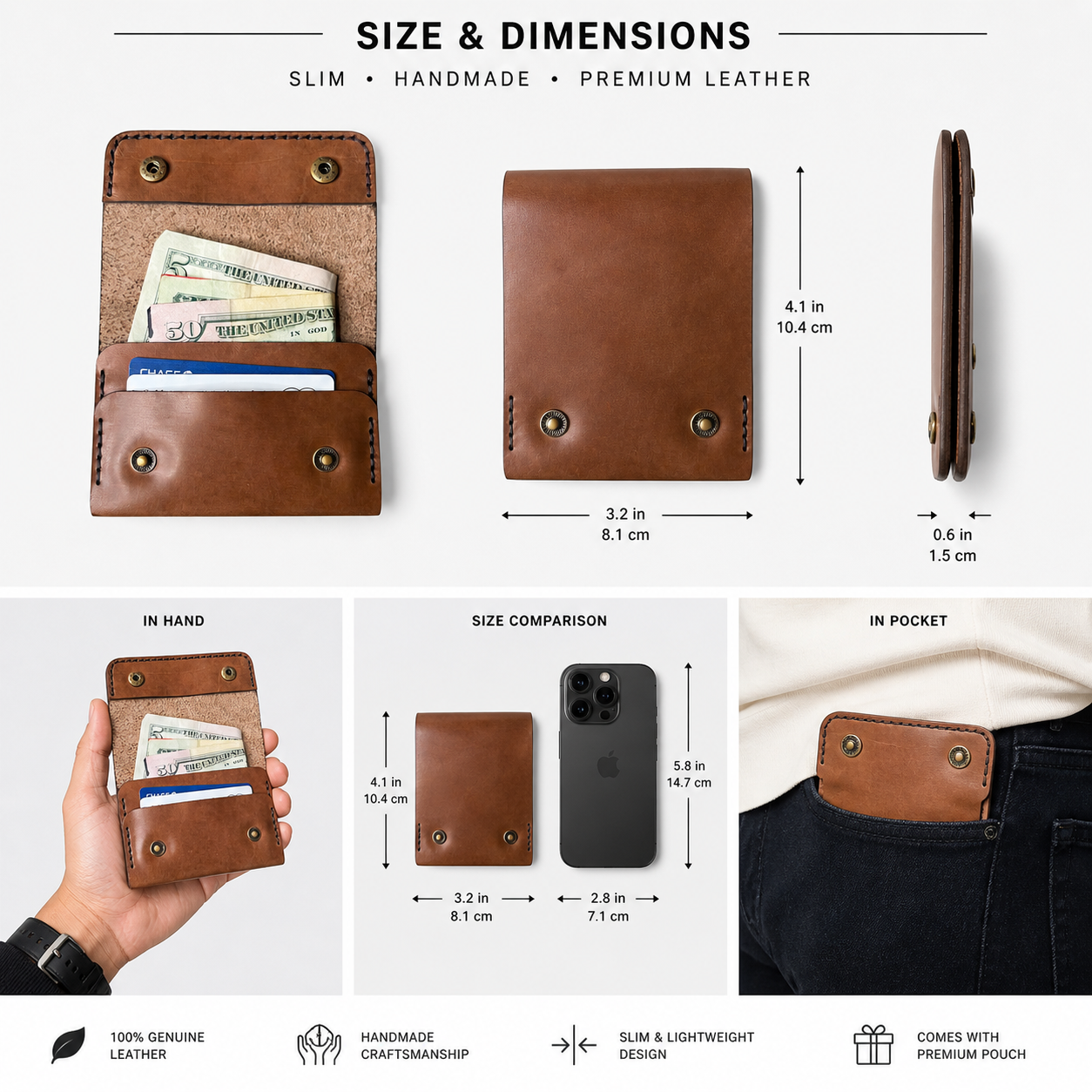 LeatherLand Flex Pocket Wallet